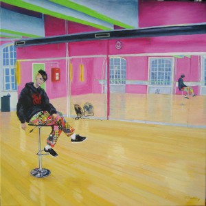 karen, the owner of hotstepper dancestudio, 80x80cm 2010